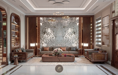 Địa chỉ thiết kế, thi công nội thất gỗ óc chó Ninh Bình